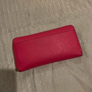 Kate Spade Hot Pink Leather Wallet